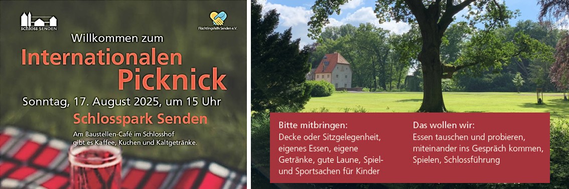 Internationales Picknick im Schlosspark Senden